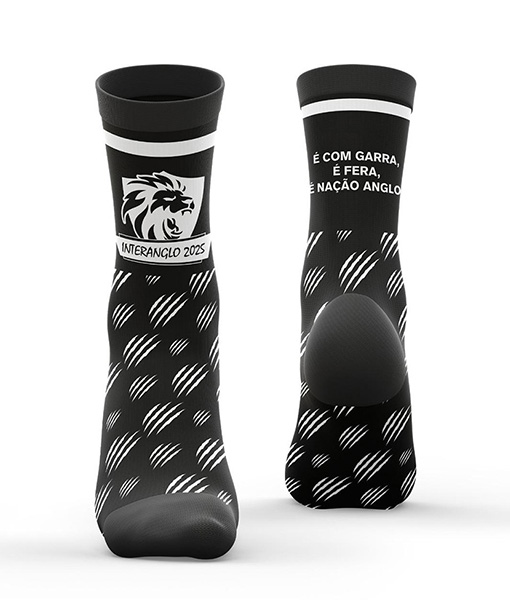 Meia InterAnglo Preta - Anglo